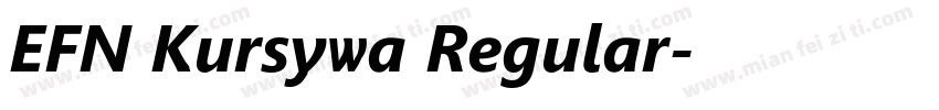 EFN Kursywa Regular字体转换